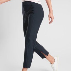 NWT Athleta Stellar Crop Trouser Pants Black Size 2